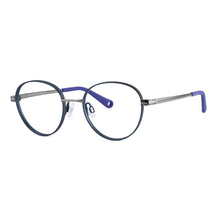 Load image into Gallery viewer, Indii Kids Eyewear IN22 frame in Ink/Gunmetal quarter view
