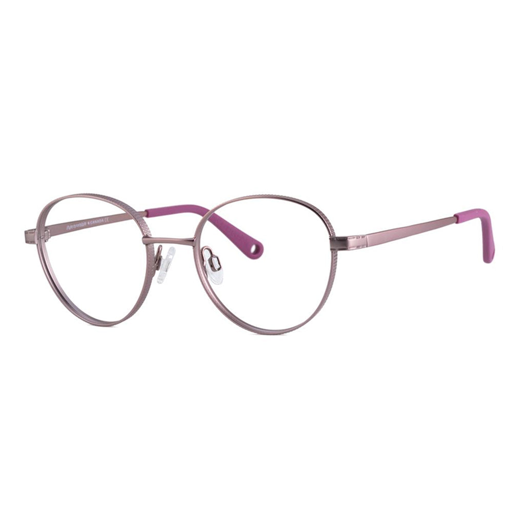 Indii Kids Eyewear IN22 frame in Pink Sand quarter view