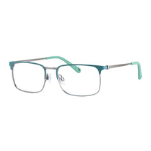 Load image into Gallery viewer, Indii Kids Eyewear IN25 frame in Emerald/Gunmetal quarter view
