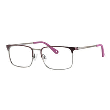Load image into Gallery viewer, Indii Kids Eyewear IN25 frame in Rose/Gunmetal quarter view
