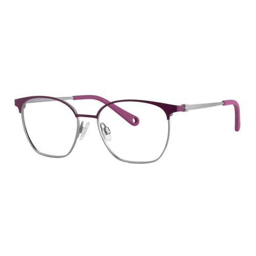 Indii Kids Eyewear IN26 frame in Purple/Gunmetal quarter view