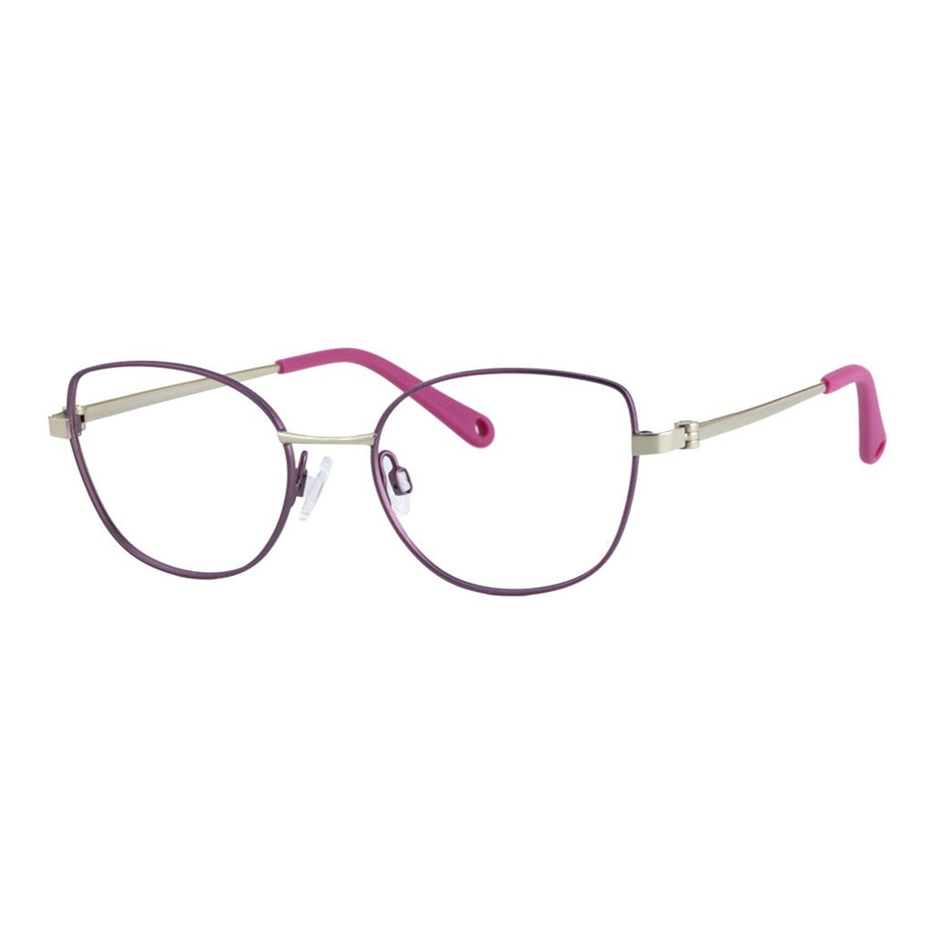 Indii Kids Eyewear IN28 frame in Gold/Rose quarter view