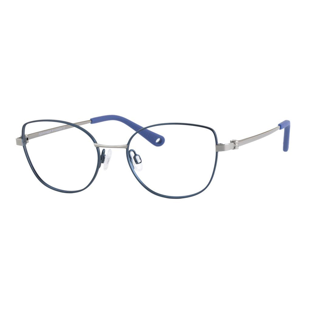 Indii Kids Eyewear IN28 frame in Gunmetal/Ink quarter view