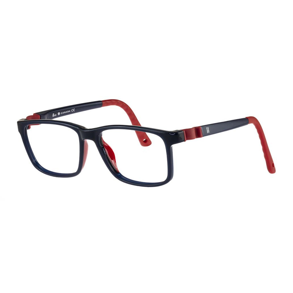 Indii Kids Eyewear IN29 frame in Navy/Red quarter view