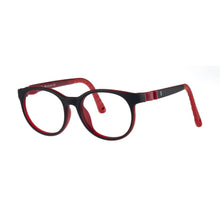 Load image into Gallery viewer, Indii Kids Eyewear IN32 frame in Black/Red quarter view
