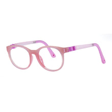 Load image into Gallery viewer, Indii Kids Eyewear IN32 frame in Crystal Light Pink quarter view

