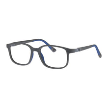 Load image into Gallery viewer, Indii Kids Eyewear IN46 frame in Grey/Blue quarter view
