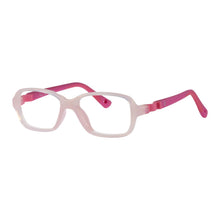 Load image into Gallery viewer, Indii Kids Eyewear IN48 frame in Light Pink/Dark Pink quarter view
