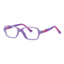 Load image into Gallery viewer, Indii Kids Eyewear IN48 frame in Light Purple/Dark Purple quarter view
