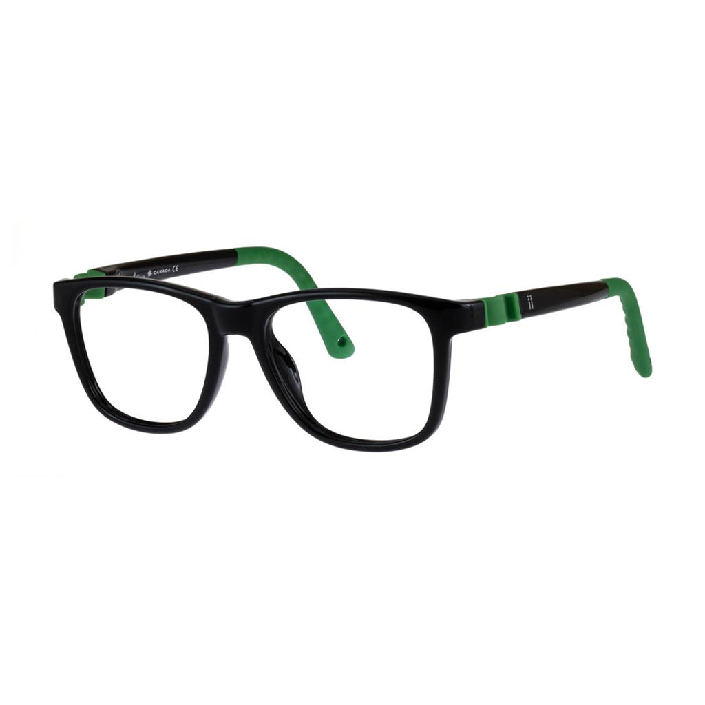 Indii Kids Eyewear IN52 frame in Black/Green