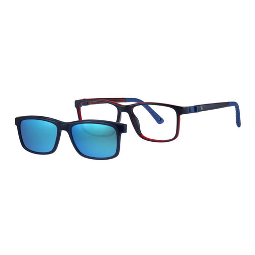 Indii Kids Eyewear IN54 solar clip kit in Navy/Red