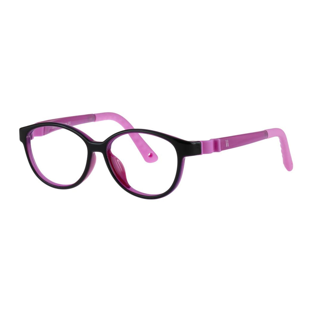 Indii Kids Eyewear IN55 frame in Black/Purple/Pink