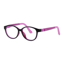 Load image into Gallery viewer, Indii Kids Eyewear IN55 frame in Black/Purple/Pink
