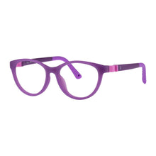 Load image into Gallery viewer, Indii Kids Eyewear IN56 frame in Purple/Pink quarter view
