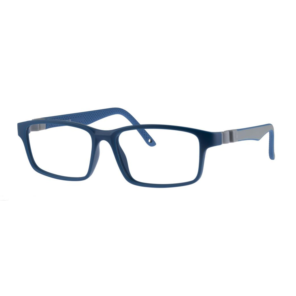 Indii Kids Eyewear IN57 frame in Navy/Light Grey quarter view