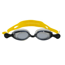 Load image into Gallery viewer, Kleargo Junior Swimming Goggle with Yellow strap front view
