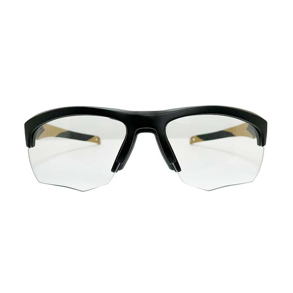 Liberty Sport Rec Specs Impact frame in Matte Black Gold front view