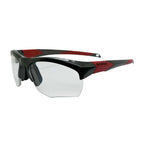 Liberty Sport Rec Specs Impact frame in Shiny Gunmetal Red angled view