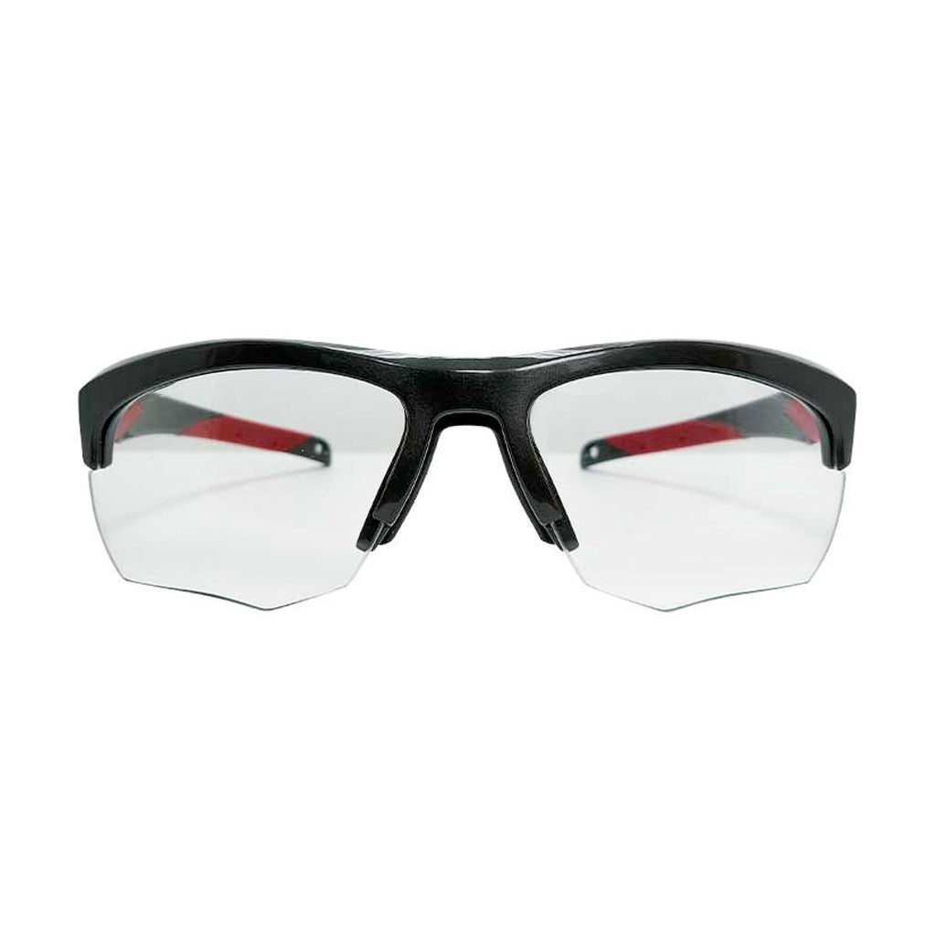 Liberty Sport Rec Specs Impact frame in Shiny Gunmetal Red front view