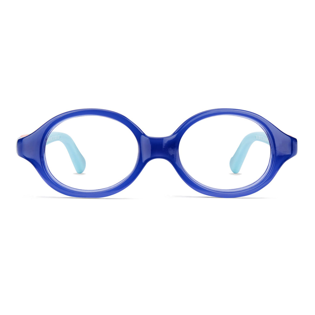 Nano Baby Bunny frame in Navy Orange Blue front view