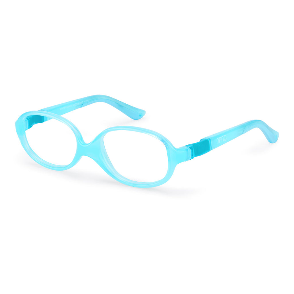 Nano Baby Clipping frame in Blue Turquoise angled view