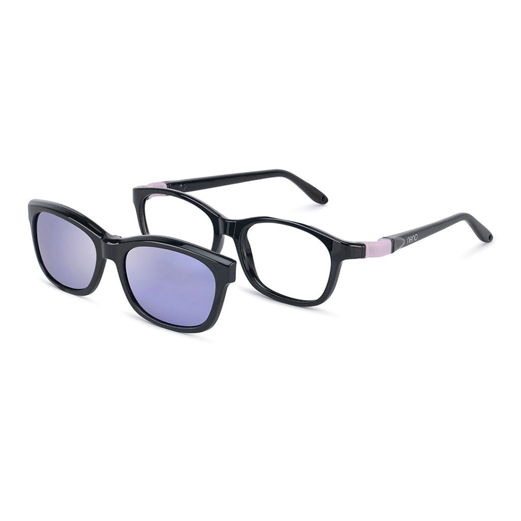 Nano Bind 3.0 Solar Clip in Black Lavender angled view