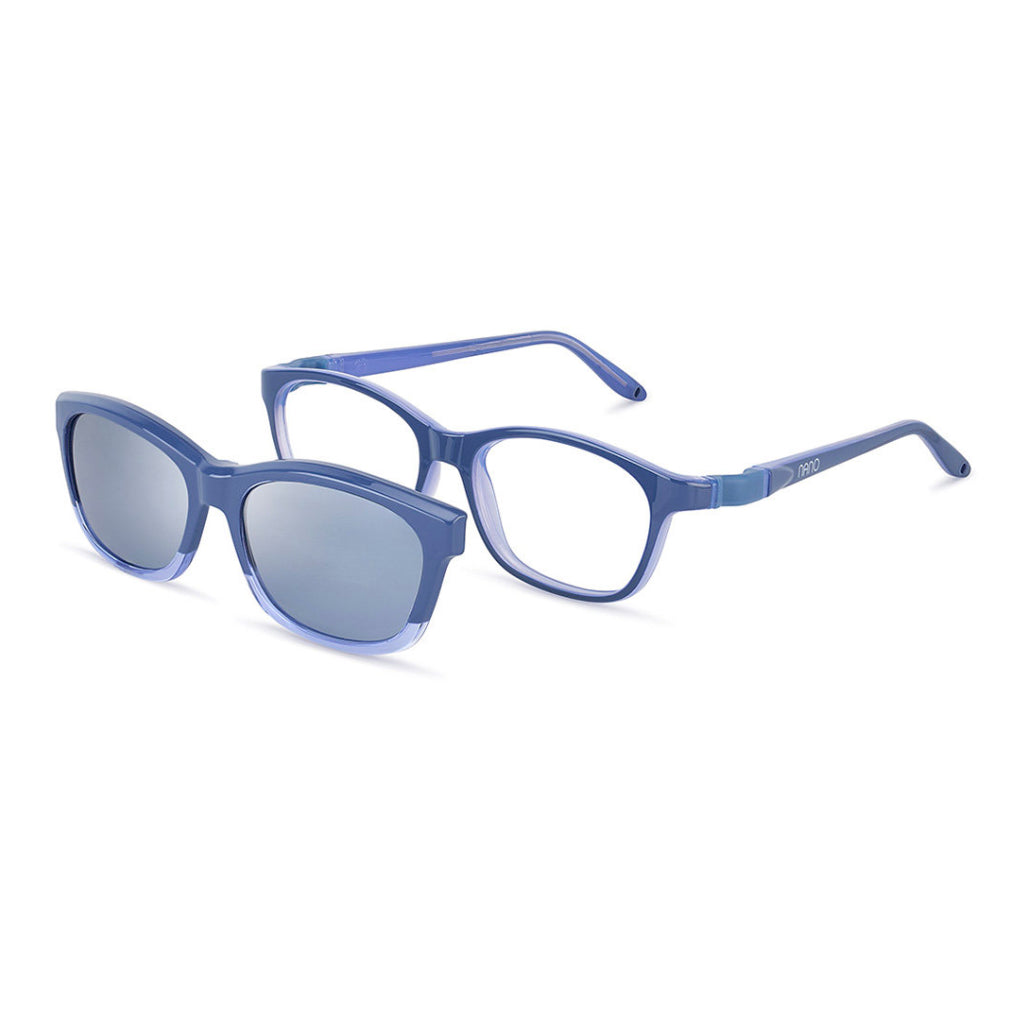 Nano Bind 3.0 Solar Clip in Purple Navy Lilac angled view