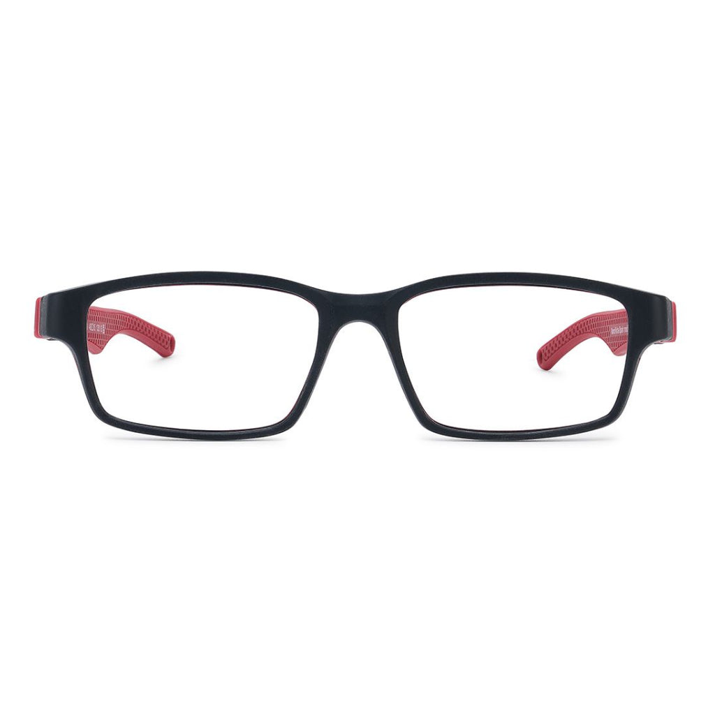 NanoVista Bolt frame in Black Red front view