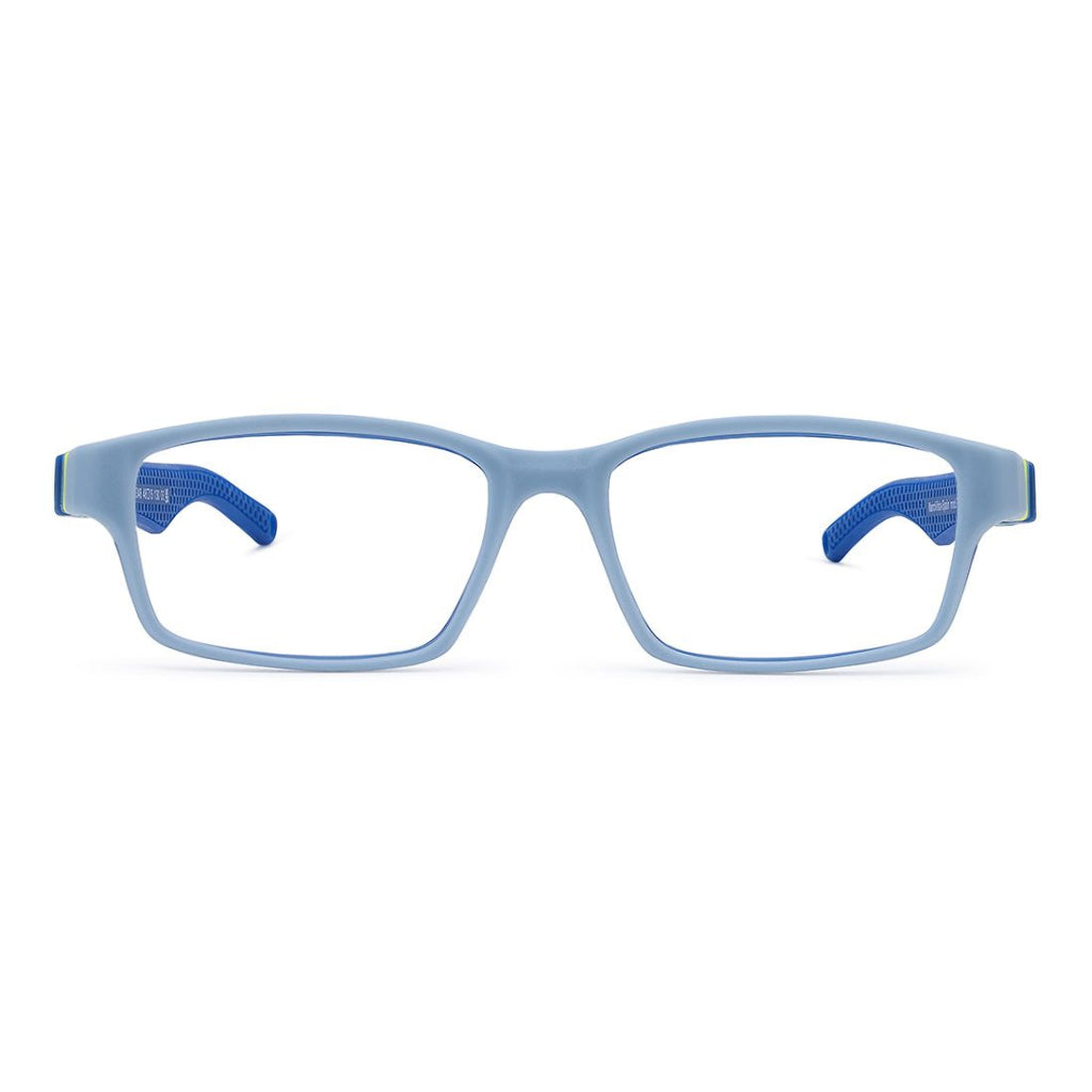 NanoVista Bolt frame in Grey Blue Yellow front view