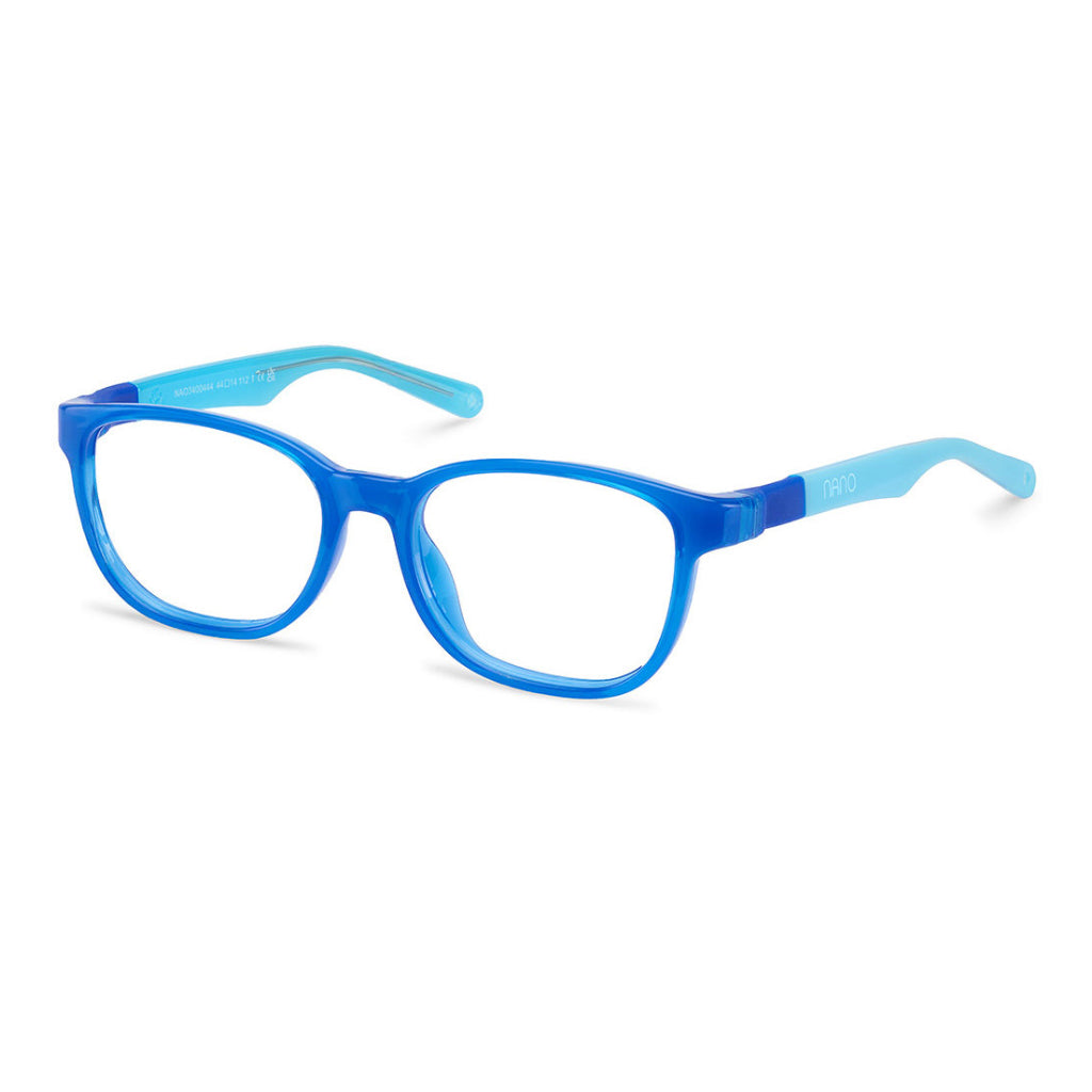 NanoVista Byte frame in Blue Light Blue angled view