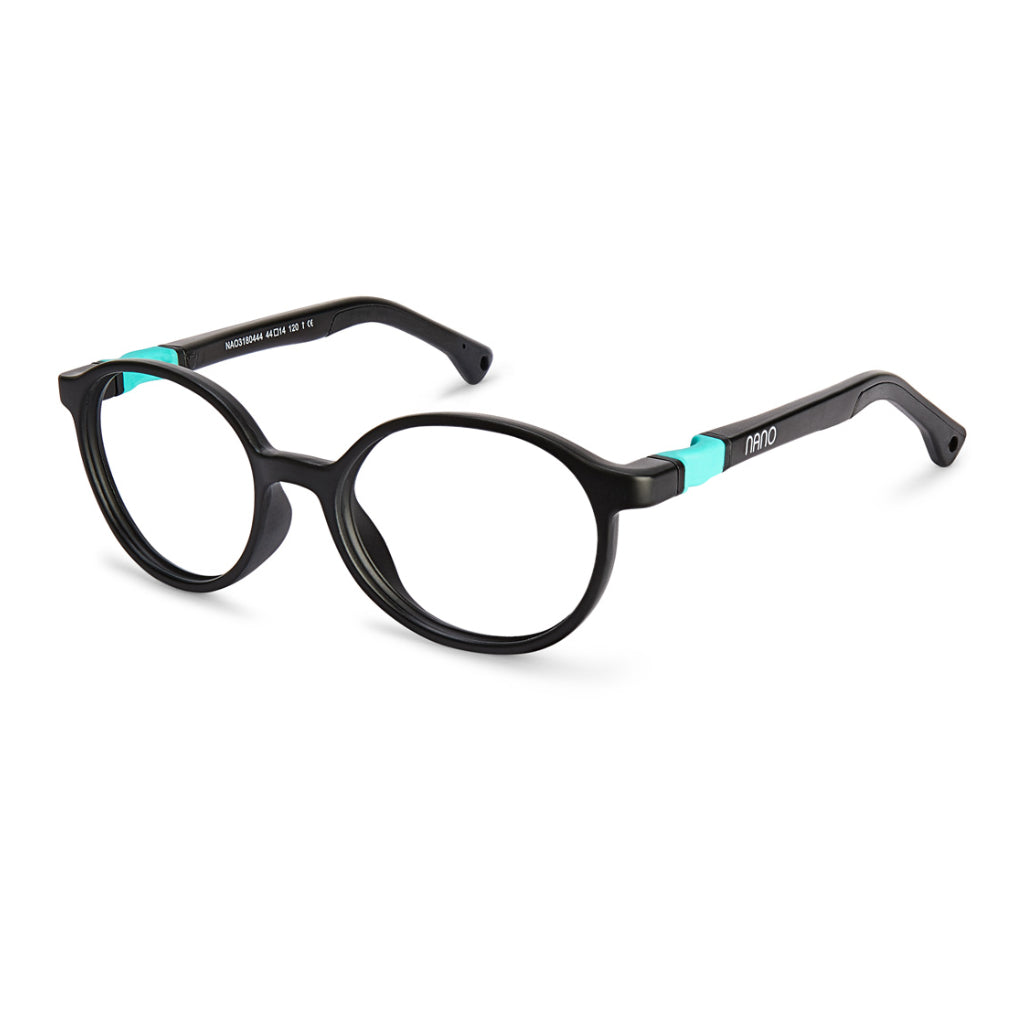 Nano Flicker 3.0 Matte Black/Turquoise angled view