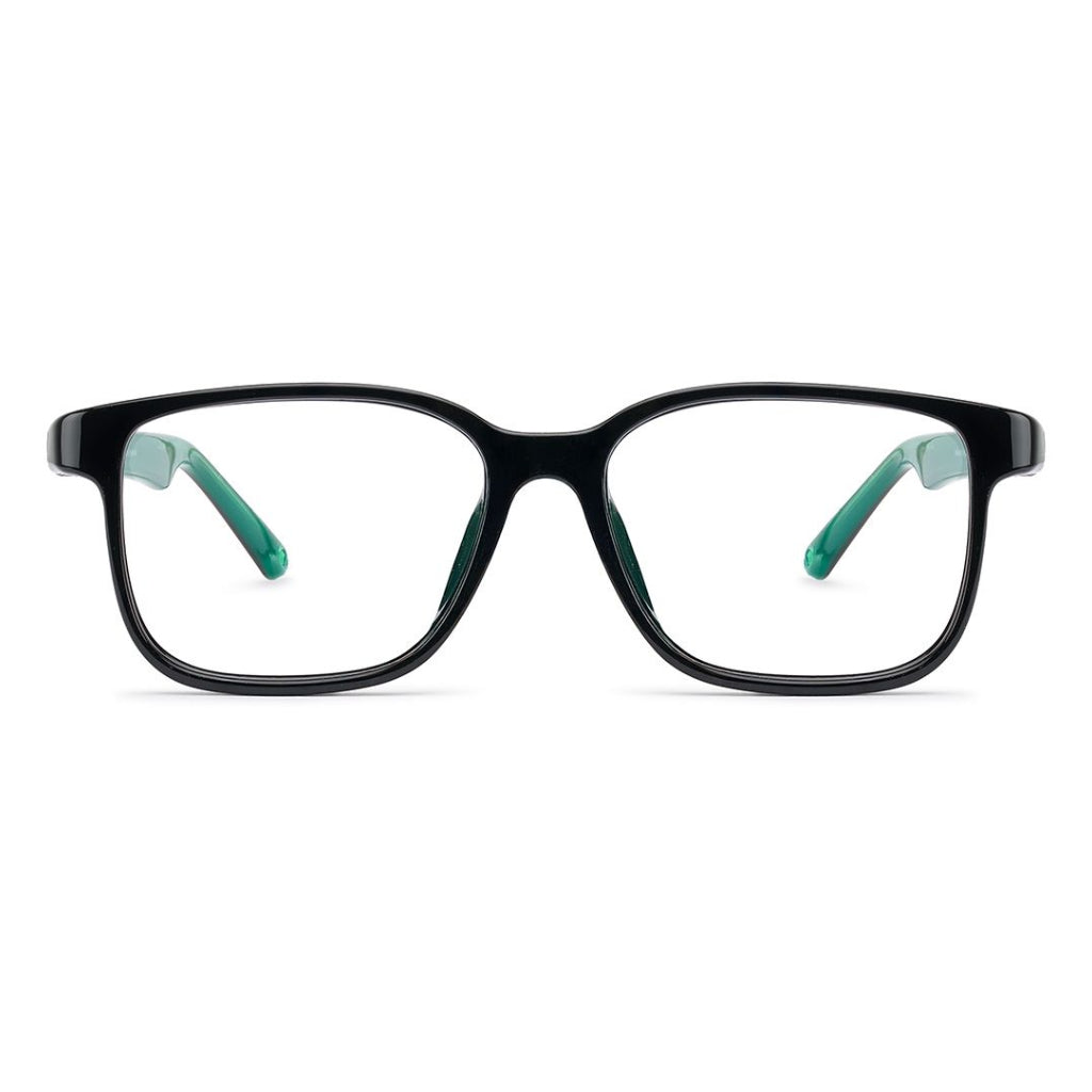 NanoVista Loot frame in Black Green front view