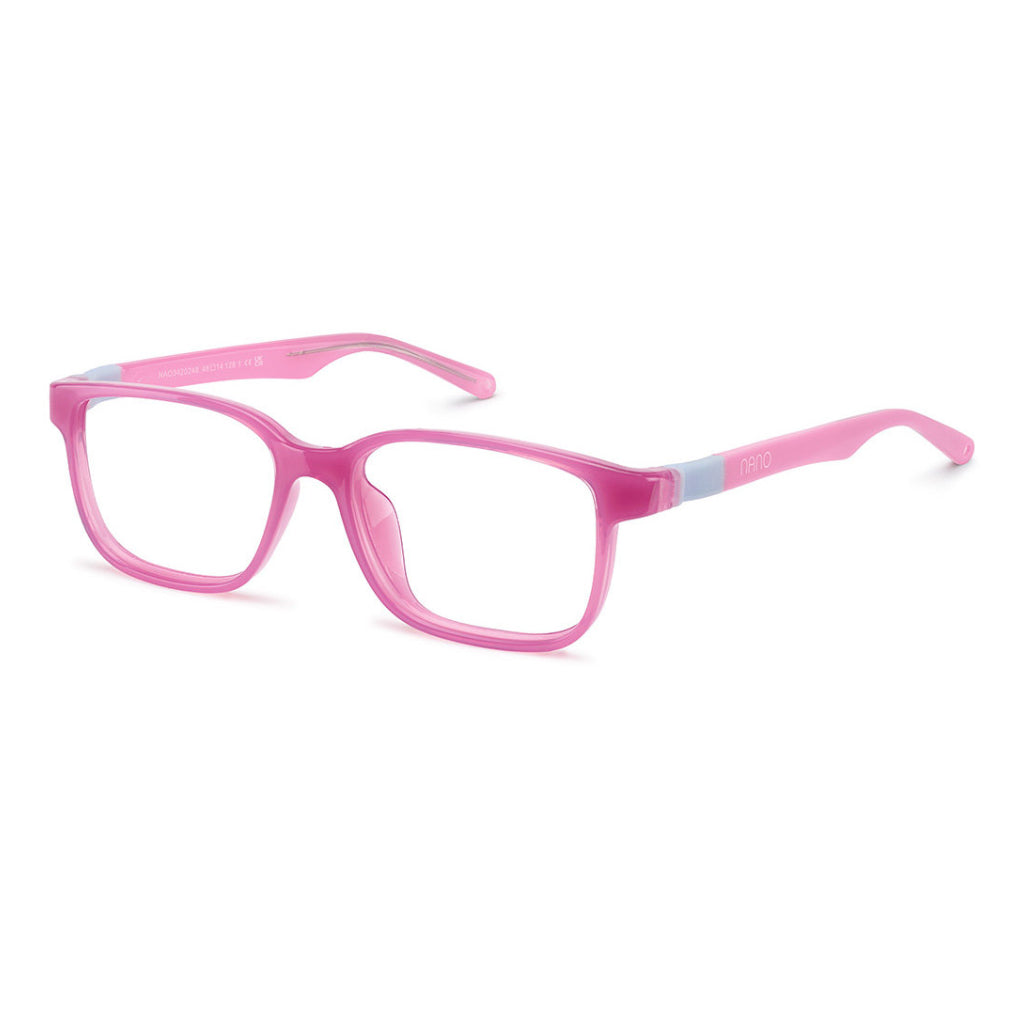 NanoVista Loot frame in Dark Pink Matte Light Pink angled view