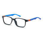 NanoVista Loot frame in Matte Grey Blue angled view