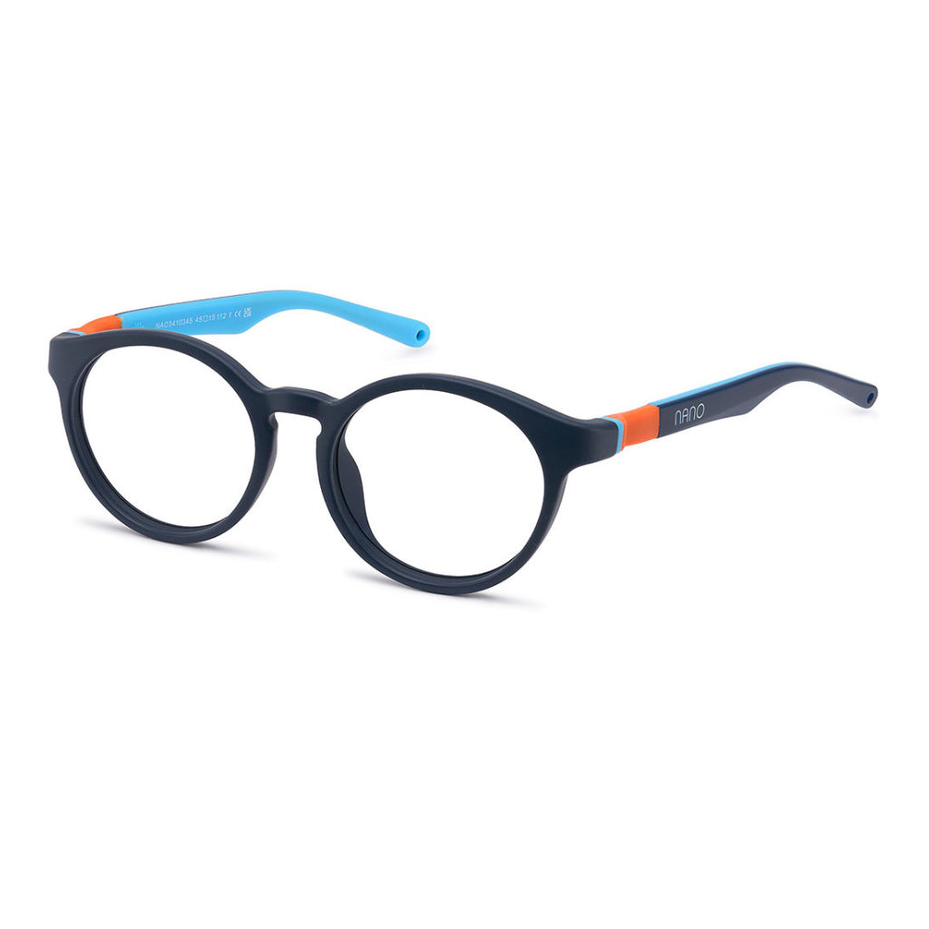 NanoVista Meta frame in Matte Navy Blue angled view