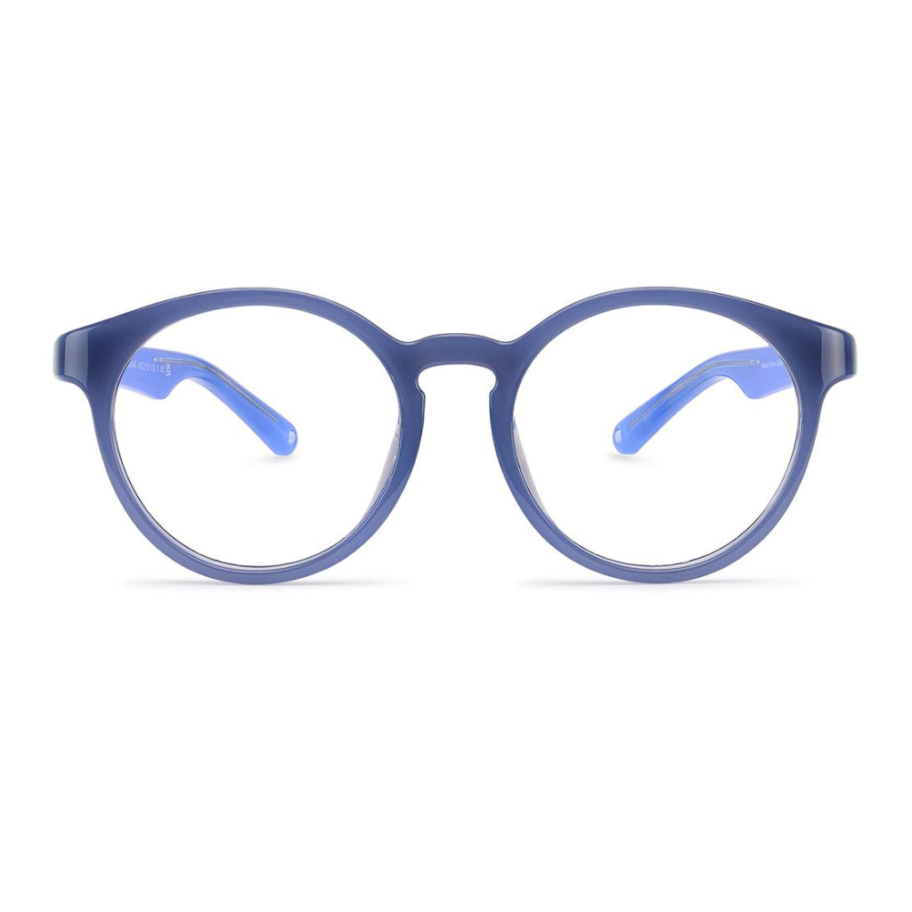 NanoVista Meta frame in Navy Matte Light Blue front view