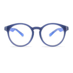 NanoVista Meta frame in Navy Matte Light Blue front view