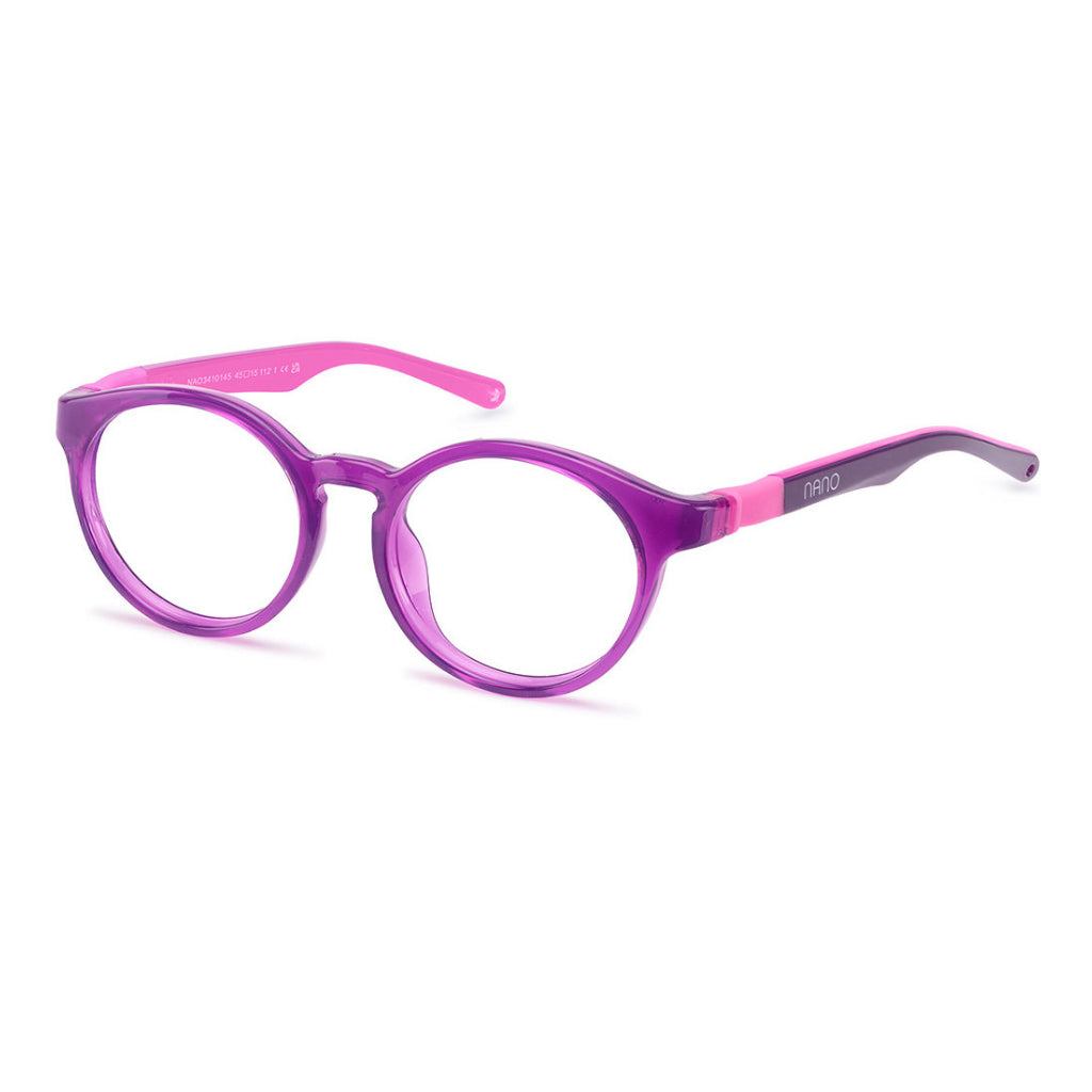 NanoVista Meta frame in Purple Pink angled view