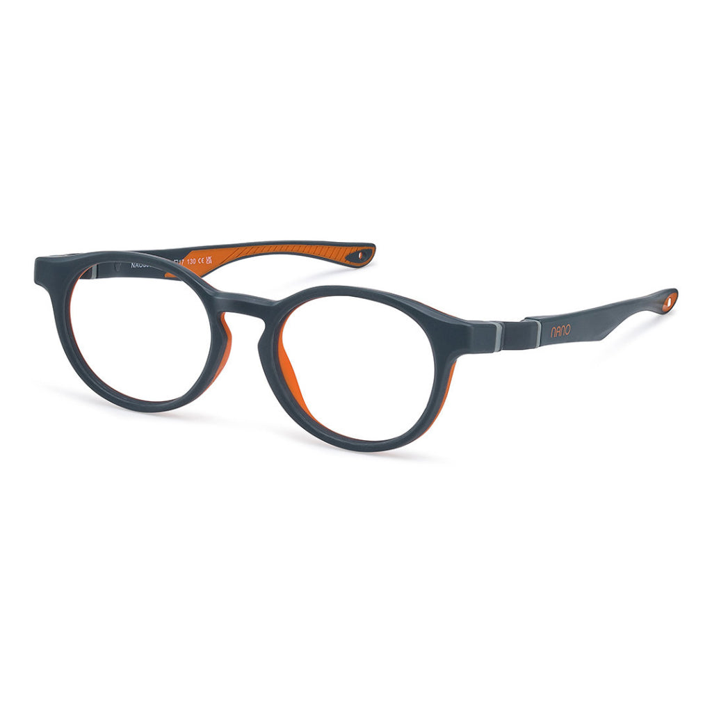 NanoVista Pulse frame in Grey Orange angled view