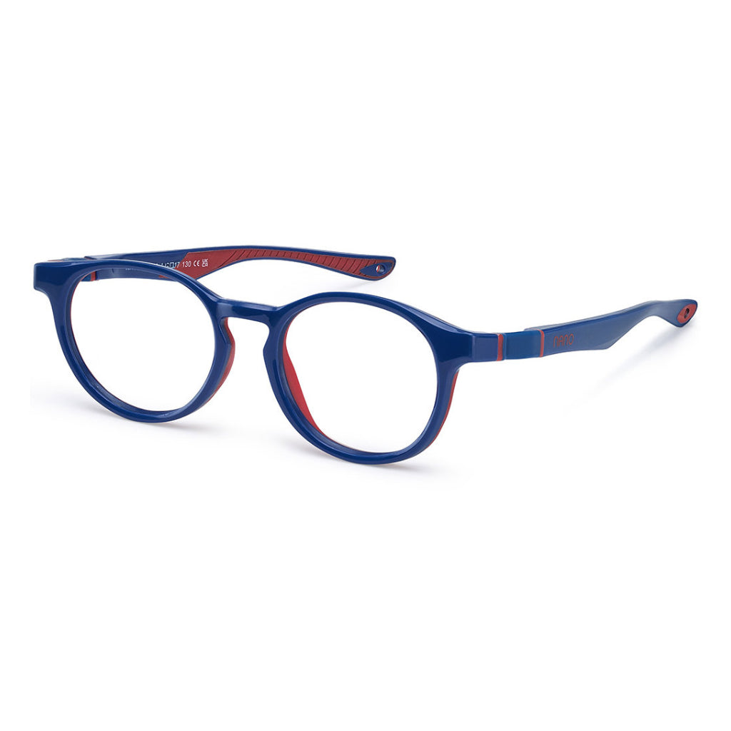 NanoVista Pulse frame in Navy Red angled view