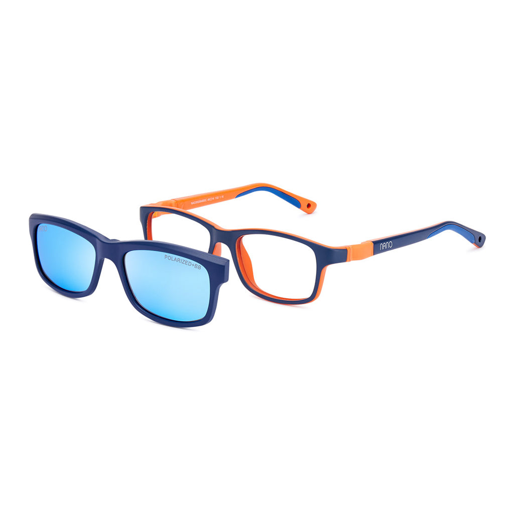Nano Solar Clip Crew 3.0 in Matte Navy Orange