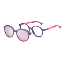 Load image into Gallery viewer, Nano Solar Clip Flicker 3 Matte Purple Raspberry angled view
