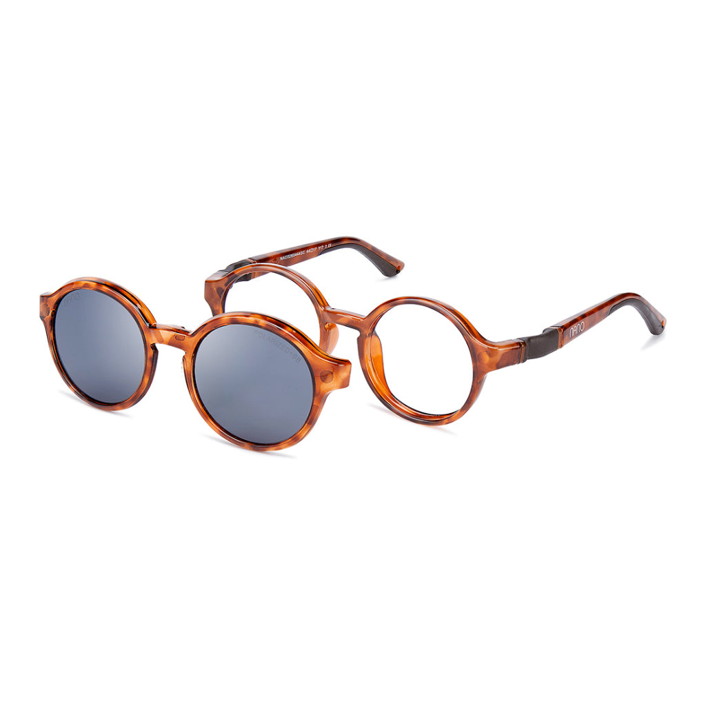 Nano Solar Clip Gamer 3 Tort Brown angled view