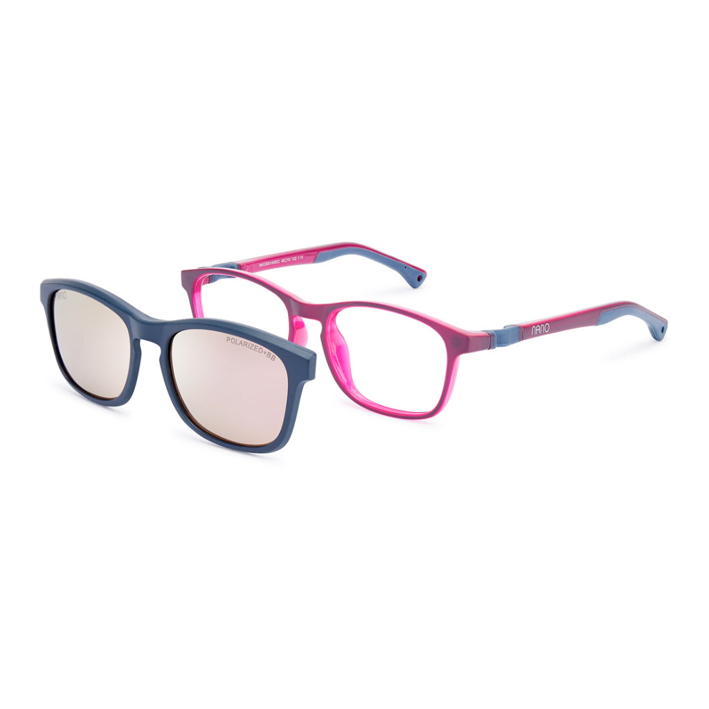 Nano Solar Clip Power-Up 3.0 in Matte Raspberry Fuchsia Navy