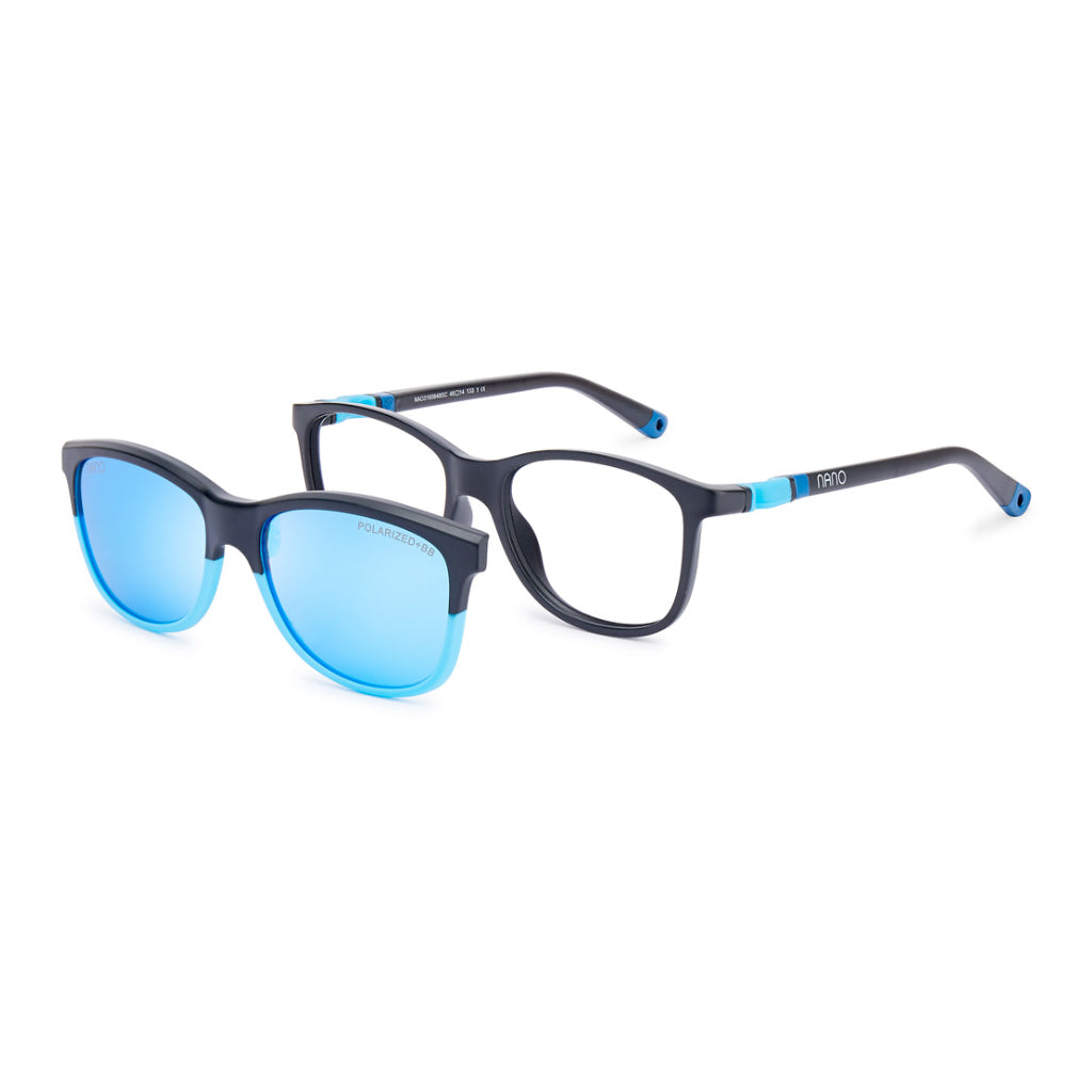 Nano Solar Clip Quest 3.0 in Matte Black Cyan