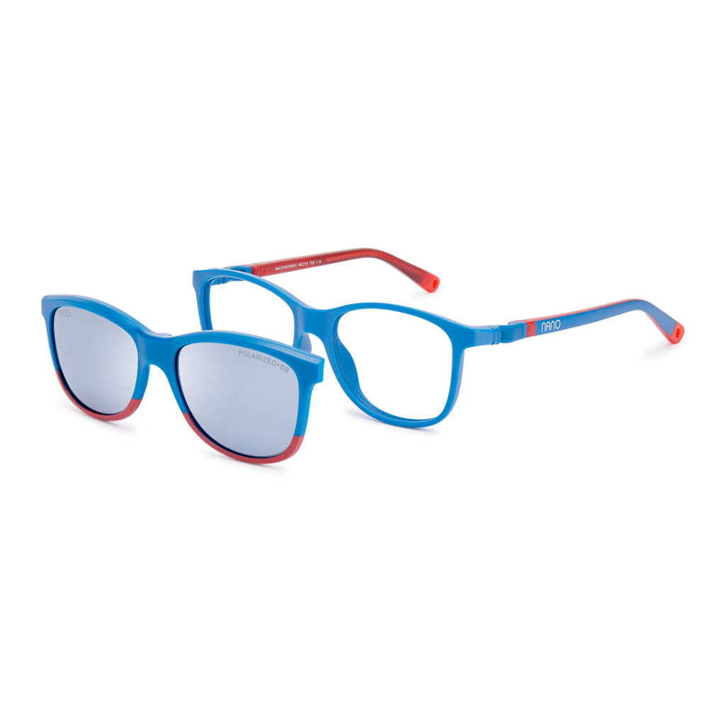 Nano Solar Clip Quest 3.0 in Matte Blue Red