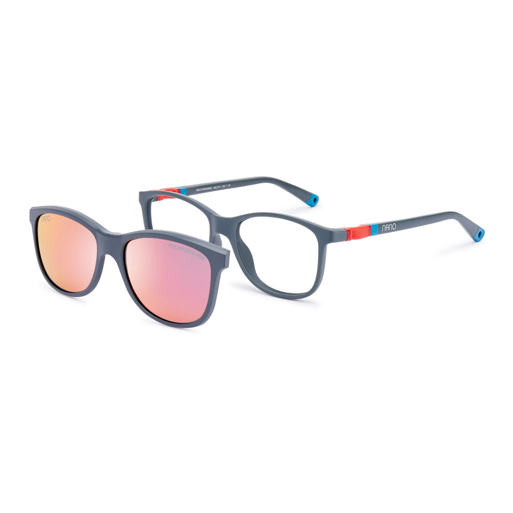 Nano Solar Clip Quest 3.0 in Matte Grey Blue Red