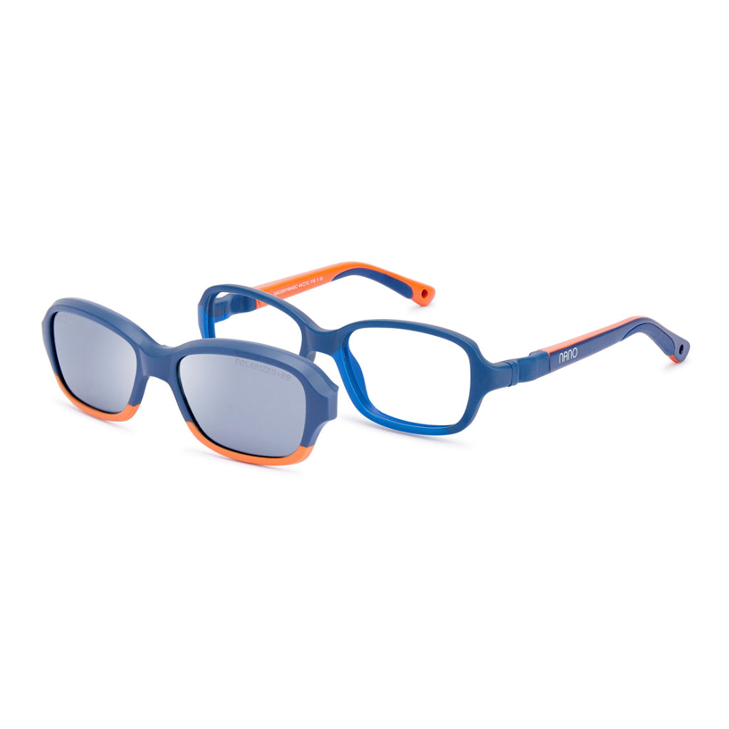 Nano Solar Clip Replay 3.0 in Matte Navy Orange