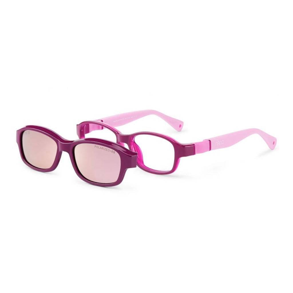 Nano Solar Clip Twitch 3 Raspberry Matte Pink angled view