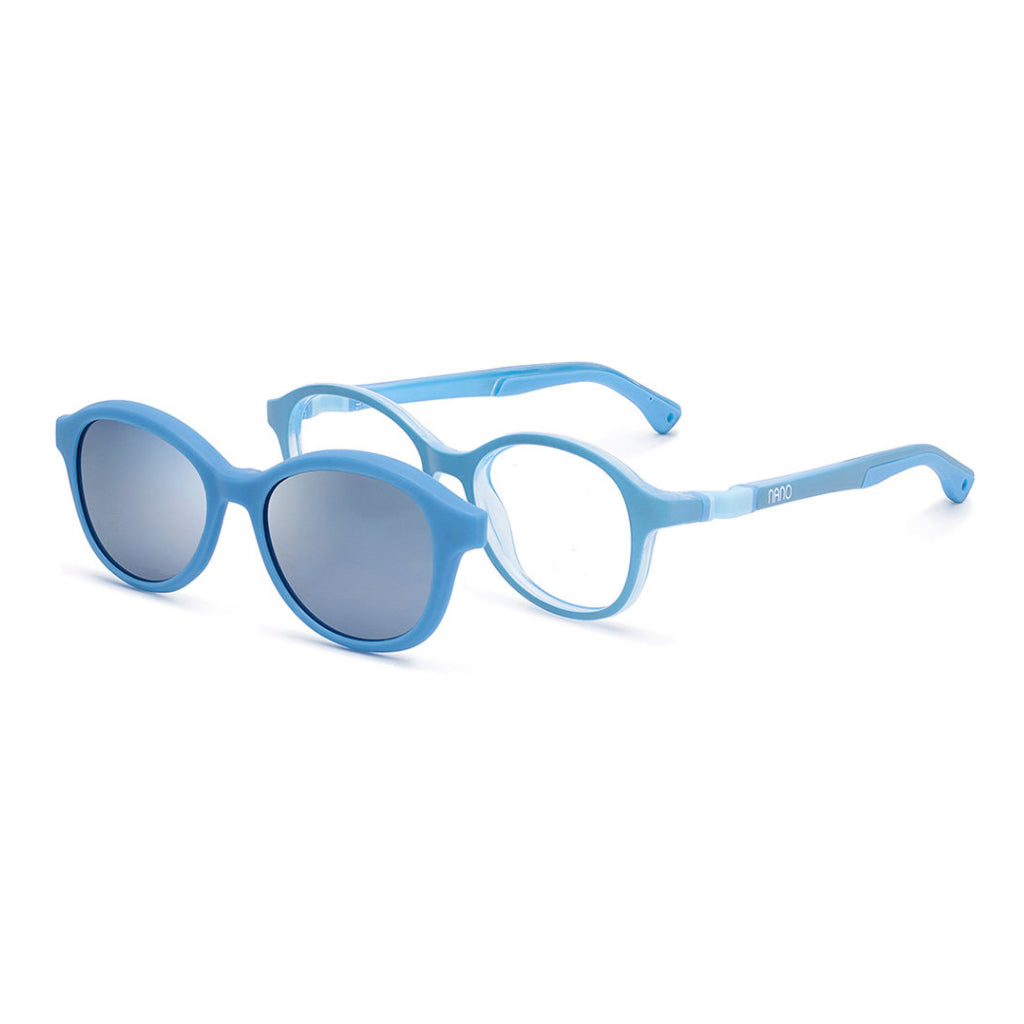 Nano Sprite 3.0 Solar Clip in Blue angled view